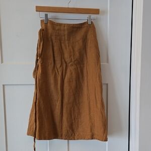 Magic Linen Wrap Skirt